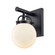 Downtown Urban One Light Wall Sconce in Matte Black (405|4161WBKG2016)