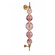 Zayna LED Wall Sconce in Aged Brass (192|HF7950ABPUR)