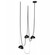 Fremont LED Chandelier in Black (192|HF7203G102BLK)