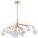 Freeform LED Chandelier in Antique Gold Leaf (581|8518311)