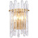 Icicles Two Light Wall Sconce in Natural Brass (581|851052)