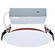 LED Downlight in White / Red (230|S11866R1)