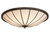 Shansky Eight Light Flush Mount in Hi-Lited Craftsman Brown White (57|290307)