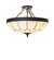 Vincent Three Light Semi-Flush Mount in Dark Roast Dark Roast (57|289614)