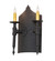 Warwick Two Light Wall Sconce in Black Cracked Ice (57|288236)