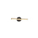 No Shade Material LED Linear Wall/Bath in Matte Black w/ Brass (102|NSH9112MBBR)