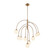 Fusion Nine Light Chandelier in Brushed Brass (102|FSN9014ETCHBRSS)