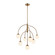 Fusion Seven Light Chandelier in Brushed Brass (102|FSN9013ETCHBRSS)
