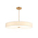 Textile LED Pendant in Brushed Brass (102|FAB9317CREMBRSS)