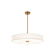 Textile LED Pendant in Brushed Brass (102|FAB9314WHTEBRSS)