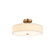 Textile LED Semi-Flush Mount in Brushed Brass (102|FAB9301CREMBRSS)