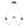 Swathe LED Chandelier in Black Chrome (34|PD411630BC)