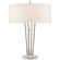 Stefano Two Light Table Lamp in Polished Nickel and White Marble (268|TOB3736PNWML)