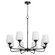 Raymond Eight Light Chandelier in Matte Black (19|63138259)