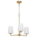 Goodwin Three Light Chandelier in Aged Brass (19|62043280)