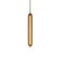 Trice LED Mini Pendant in Aged Brass (281|PD250623TWAAB)