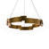 Keefe LED Pendant Chandelier in Aged Brass (281|PD232632TWAAB)