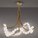 Parel LED Semi-Flush Mount in Aged Brass (281|FM50437AB)