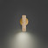 Holden LED Task & Reading Bed Light in Beige Travertine/Aged Brass (281|BL234608WVAB)