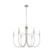 Foundry Six Light Chandelier in Brushed Nickel (78|AC12226BN)