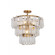 Vionne Five Light Semi-Flush Mount in Legacy Brass (7|12654732)