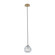 Pallina One Light Pendant in Winter Brass (33|529511WBBC)