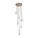 Bolsa Six Light Chandelier in Winter Brass (33|528352WBWT)
