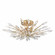 Crystal Fusion Five Light Semi Flush Mount in Peruvian Gold (581|854255)