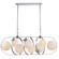 Concentro Eight Light Linear Chandelier in Polished Chrome (581|853738)