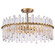 Icicles Four Light Semi Flush Mount in Satin Brass (581|851094)