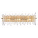 Icicles Three Light Vanity in Satin Brass (581|851073)