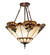 Shell with Jewels Three Light Semi-Flush Mount in Mahogany Bronze (57|294590)