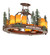 Personalized 14 Light Chandelier in New Copper Vein/Hand Paint (57|289623)