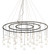 Cilindro LED Chandelier in Solar Black (57|288173)