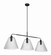 Pleated Three Light Vanity in Flat Black (46|61173FB)