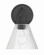 Pleated One Light Wall Sconce in Flat Black (46|61101FB)