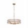 Drama Club Five Light Pendant in Brass Kisser (137|572P05BK)