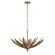 Zanara Six Light Pendant in Brass Kisser (137|563P06BK)