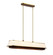 Desert Flyer Six Light Linear Pendant in Satin Brass/Medium Walnut (137|520N06SBW)
