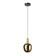 Fruitera LED Pendant in Black, Brushed Gold (217|390463A)