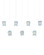 Polpo Seven Light Pendant in Blue/Silver (142|90001418)