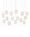 Polpo 15 Light Pendant in White/Silver (142|90001407)