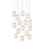 Polpo 15 Light Pendant in White/Silver (142|90001406)