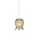 Polpo One Light Pendant in Green/Silver (142|90001395)