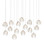 Banyan 15 Light Pendant in Antique Brass/Clear/Silver (142|90001391)