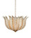 Lamina Three Light Chandelier in Antique Brass/Off-White (142|90001356)