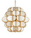 Galatea Nine Light Chandelier in Natural/Brass (142|90001339)