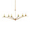 Flannery Six Light Chandelier in Contemporary Gold Leaf/Contemporary Gold/Green (142|90001338)