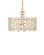 Spring Flower Four Light Pendant in Frosted/Brass (142|90001332)