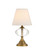 Sashay LED Table Lamp in Clear/Polished Antique Brass (142|67000018)